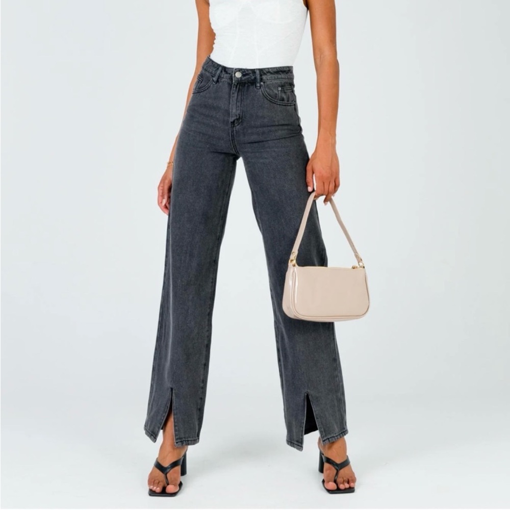 Princess Polly Charcoal Flare Jeans